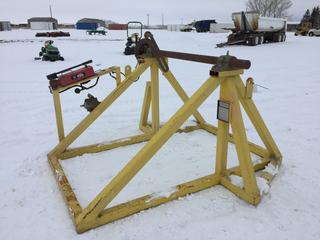 Single Cable Reel Stand with BVA Hydraulics 10,000 PSI Max, 8ft x 8ft x 58in, Unit #09537 (HIGH RIVER YARD)