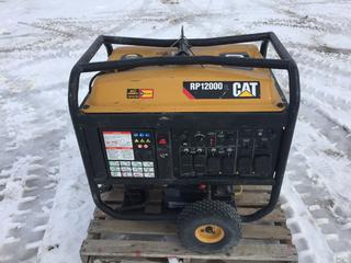 CAT RP12000E Gas Generator 670cc Caterpillar OHV V-Twin, 12,000W, S/N Y4D0210 (HIGH RIVER YARD)