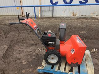 Noma Performance 10/27 Model 627104X30 Snowblower, 6 Speed, Traction Drive with Electric Start, 4.80-8 Tires, Unknown Running Condition (HIGH RIVER YARD)