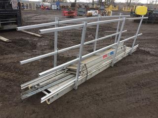 Aluminum Scaffolding Catwalk, 12ft L x 20in W x 4-1/2ft H (HIGH RIVER YARD)