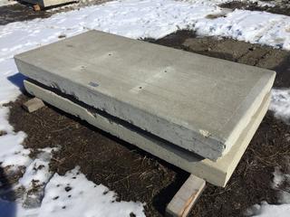 (2) Precast Concrete Slabs, 78-1/2in x 39in x 6-1/2in (HIGH RIVER YARD)