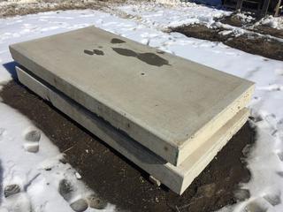 (2) Precast Concrete Slabs, 78-1/2in x 39in x 6-1/2in (HIGH RIVER YARD)