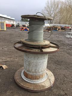 (2) Spools of Steel Cable (HIGH RIVER YARD)