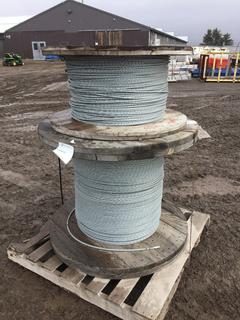 (2) Spools of Galvanized Steel Cable (HIGH RIVER YARD)