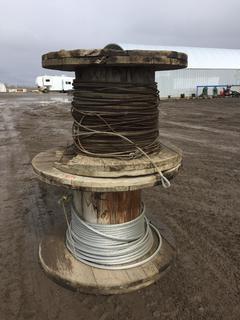 (2) Spools of Steel Cable (HIGH RIVER YARD)