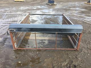 Rails for Short Box Truck, Wood Sides, Steel Frame with Roll Top and Guard, 82in x 69in x 31in (HIGH RIVER YARD)