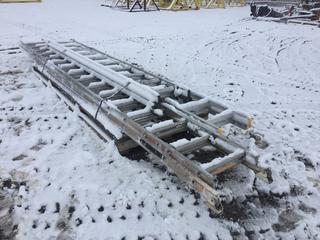 (3) Extension Ladders, 32ft, 24ft and 20ft (HIGH RIVER YARD)