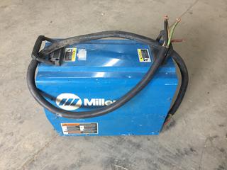 Miller XMT 350 CC/CV Welder, Single or 3-Phase, 15-425A, 50/60Hz, 208-575V, Cable Cut - Running Condition Unknown, S/N LF460211A (HIGH RIVER YARD)