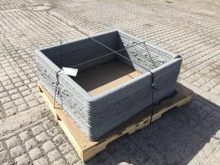 Raised Garden Bed, Concrete, 40in x 36in x 15in  (HIGH RIVER YARD)