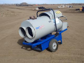 Frost Fighter IDF#350LP/NG 115V Single Phase 350,000BTU Indirect Fired Heater. SN 07120143PN *Note: (1) Flat Tire, Dent On (1) Duct* (FORT SASKATCHEWAN YARD)