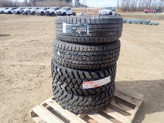 (1) Unused Black Lion Voracio H/T BC86 245/60R18 Tire c/w (1) Unused Firestone Destination M/T2 33X12.50R17LT Tire, (1) Unused Hercules Trail Digger M/T LT315/75R16 Tire And (1) Unused Toyo Open Country A/T P265/65R18 Tire (FORT SASKATCHEWAN YARD)