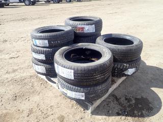 Qty of (10) Unused Tires Includes: (5) 205/55R16, (1) 215/65R16, (1) 195/55R15, (1) P205/65R15, (1) 185/60R14 And (1) 215/70R14 (FORT SASKATCHEWAN YARD)