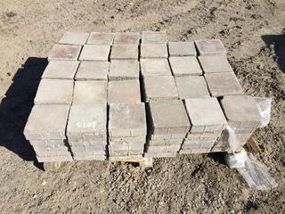 Pallet of Patio Stone, 8in x 8in x 2-1/2in, Approximately (140) (HIGH RIVER YARD)