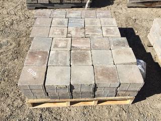 Pallet of Patio Stone, 8in x 8in x 2-1/2in, Approximately (120) (HIGH RIVER YARD)