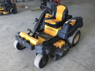 Cub Cadet Z Force SZ Zero Turn Mower with 48in Mower Deck and Kohler ZT730 Gas Engine, Showing 263.1 Hrs, 22x9.00-12 Rear Tires and 13x6.50-6 Front Tires, Starts and Runs but Requires Repair, c/w Bag and Mulcher Kit,  S/N 1B044H20074 (HIGH RIVER YARD)