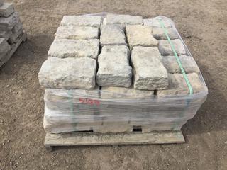 Pallet of Retaining Wall Stone, 12in x 7in x 4in, Approximately (50) (HIGH RIVER YARD)