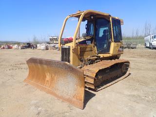 2007 Caterpillar D3G LGP Crawler Tractor c/w 6-way Dozer, A/C Cab, Sweeps/Screens, 25in Single Bar Grouser Pads and Model PA40 Winch. Showing 13,197hrs. PIN CAT00D3GVBYR01832 *PL#266*