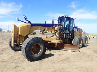 2013 Caterpillar 14M Grader c/w CAT C11 296hp Diesel Engine, AC/Heater, Backup Camera, 100in MS Ripper, 16ft Mold Board And 20.5R25 Tires. Showing 34,758hrs, 83,122kms. SN CAT0014MVR9J01037
