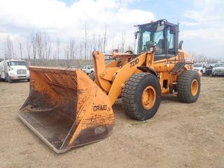2006 CASE 721D Wheel Loader c/w CNH  194hp 6.7L Diesel Engine, 4-Spd Power Shift, AC/Heater, Hyd Q/A, Aux Hyd, Craig 9 1/2ft Bucket And 20.5R25 Tires. Showing 12,496hrs. PIN JEE0140038