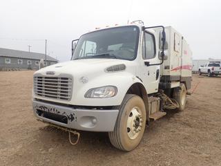2012 Freightliner Business Class M2 Eagle Street Sweeper c/w Cummins Model 1SB-6.7 200hp Diesel, A/T, 33,000lb GVWR, 10,000lb Fronts, 23,000lb Rears, Backup Camera, Elgin Eagle Sweeper w/ John Deere 2.4L Diesel And 11R22.5 Tires. Showing 3953hrs, 38,599kms. VIN 1FVACXDT5CHBP1414 *Note: Back Sweeper Brush Don't Rise Up, Injector Problem, Runs* 
