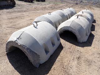 Qty Of (7) 5ft X 41in Concrete Insulated Line Weights w/ 30in Inside Diameter