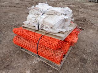 Qty Of Snow Fence And Sand Bags