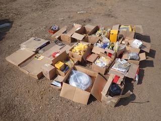 Qty Of CAT Clamps, Gaskets, Gear Worm, Filters, Work Lamp, Sleeve Bearing, V-Belts And Assorted Supplies