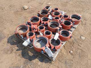 Qty Of Assorted Size Victaulic Fittings To Fit Polyethylene Pipe