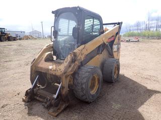 2014 Caterpillar 272D Skid Steer c/w CAT C3.8 Diesel Engine, ISO Drive, Backup Camera, Aux Hyd, 2-Spd And 12-16.5 NHS Tires. Showing 12,655hrs. PIN CAT0272DHB5W00728 *Note: Hole In Block, Does Not Run*