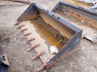 Bobcat 74in Skid Steer Bucket **THIS ITEM IS LOCATED @ 1 SUNSET BOULEVARD**