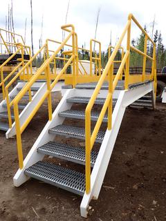 230in X 51in X 88in 5-Step  Industrial Crossover Stairs **THIS ITEM IS LOCATED @ 1 SUNSET BOULEVARD**