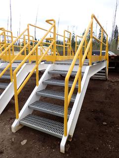 230in X 54in X 88in 5-Step Industrial Crossover Stairs **THIS ITEM IS LOCATED @ 1 SUNSET BOULEVARD**