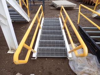 102in X 3ft 8-Step Industrial Stairs **THIS ITEM IS LOCATED @ 1 SUNSET BOULEVARD**