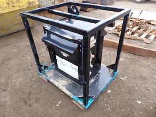 Rex Mfg. RC300JH/E3R 300kva 600V 3-Phase Transformer c/w Square D 200A 600V Heavy Duty Safety Switch And Fork Pockets **THIS ITEM IS LOCATED @ 1 SUNSET BOULEVARD**