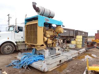 Caterpillar 408 10,000GPM Cap. Skid Mtd. Pump System w/ 20ft X 8ft Skid. SN 67U17917 *Note: Working Condition Unknown* **THIS ITEM IS LOCATED @ 1 SUNSET BOULEVARD**