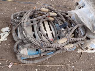 Qty Of Continental Chain & Rigging Ltd. 20ft 1 3/4in Wire Rope Slings **THIS ITEM IS LOCATED @ 1 SUNSET BOULEVARD**