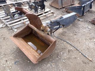 John Deere JD35D Mini Excavator Stick c/w Brandt EX0025-TDH Hydraulic Thumb And 36in Bucket **THIS ITEM IS LOCATED @ 1 SUNSET BOULEVARD**