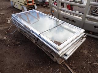 Qty Of (11) 6ft X 30in Refrigerator Glass Doors **THIS ITEM IS LOCATED @ 1 SUNSET BOULEVARD**