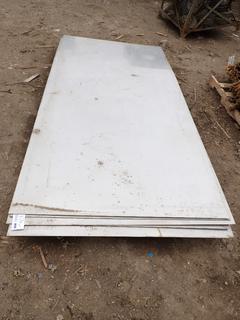 Qty Of (5) Sheets Of 4ft X 8ft Stainless Steel *THIS ITEM IS LOCATED @ 1 SUNSET BOULEVARD**