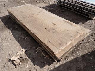 Qty Of (6) Sheets Of 8ft X 3ft And (5) Sheets Of 8ft X 4ft Plywood