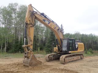 2016 Caterpillar 336FL Excavator c/w 48in Q/c Dig Bucket, A/C Cab, C9.3 318hp Diesel And 24in DBG Pads. Showing 13,855hrs. PIN CAT0336FEKCS00117