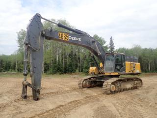 2021 John Deere 470G LC Excavator c/w 82in Q/C Cleanup Bucket, Q/C Coupler(Missing Retainer Bar and Bolts) A/C Cab, John Deere 13.5L 560kw Diesel And 24in DBG Pads. Showing 14,138hrs. PIN 1FF470GXPMF236646