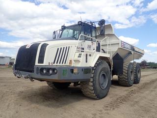 2011 Terex TA400 6X6 40-Ton Articulating Dump Truck c/w 6-Spd Allison A/T, AC/Heater, Preheat, Sides, Tailgate And 29.5R25 Tires. Showing 13,968hrs, 102,000 Miles. SN A11351017 (LOCATED IN EDSON)