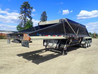 2010 Midland MG40TC3000 40ft Tri-Axle Belly Dump Trailer c/w Clam Gate, A/R Susp, Push Block, Manual Roll Tarp,  88,000lb GVWR, 20,000lb GAWR Per Axle And 11R22.5 Tires. CVIP 03/2025. VIN 2MFB2S4D0AR006233 (LOCATED IN EDSON)