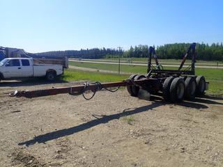 1999 Peerless RT-3054WA 34ft Tridem Log Pole Trailer c/w 36,610kg GVWR, 12,202kg GAWR Per Axle, 8ft Folding Bunk, A/R Susp, Pintle Hitch And 11R24.5 Tires. VIN 2PLA01736XBA95900 (LOCATED IN EDSON)