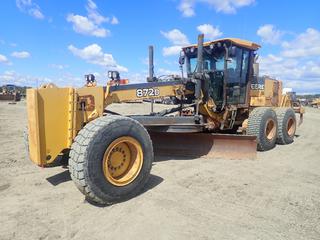 2005 John Deere 872D AWD Motor Grader c/w John Deere 8.1L Diesel, 8-Spd, AC/Heater, 14ft Mold Board, MS Ripper w/ 3 Shanks, Craig 12ft Snow Wing 17.5 R25 Tires. Showing 16,260hrs, 93,517miles. PIN DW872DX599734 (LOCATED IN EDSON)