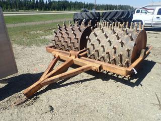 Custom Built Tow Behind Double Drum Sheep Foot Packer w/ 4ft(W) Drums (LOCATED IN EDSON)