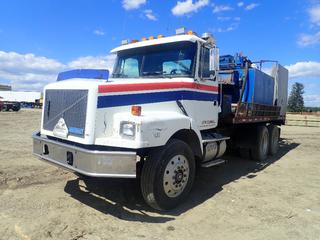 1995 White GMC T/A 6X4 Drill Truck c/w CAT 3306C 300HP Diesel, 13-Spd Eaton Fuller, 208in WB, 11R24.5 Front And 11R24.5 Rear Tires. Showing 1,005,124kms. VIN 4V2JCBBE1SR835181 (LOCATED IN EDSON)