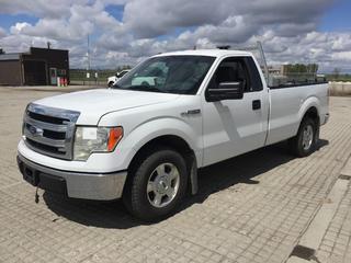 2014 Ford F150 XLT Pickup c/w 5.0L V8 Gas, Auto, A/C, Tow Package, Headache Rack, Tool Box, Bed Liner, LT245/75R17 Tires, Showing 189,895kms, VIN 1FTNF1CFXEKD22327  (HIGH RIVER YARD) *PL#28*