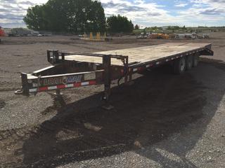 2013 Load Max 26ft Tridem Deck Trailer c/w Pintle Hitch, Adjustable Front and Side Pin, 15,057lbs Capacity, VIN 4ZEPS2638D1040053 (HIGH RIVER YARD)